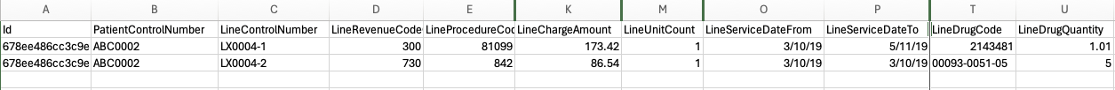 837I Line Columns