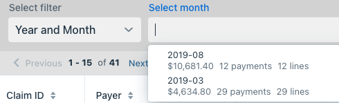 Monthly Filter